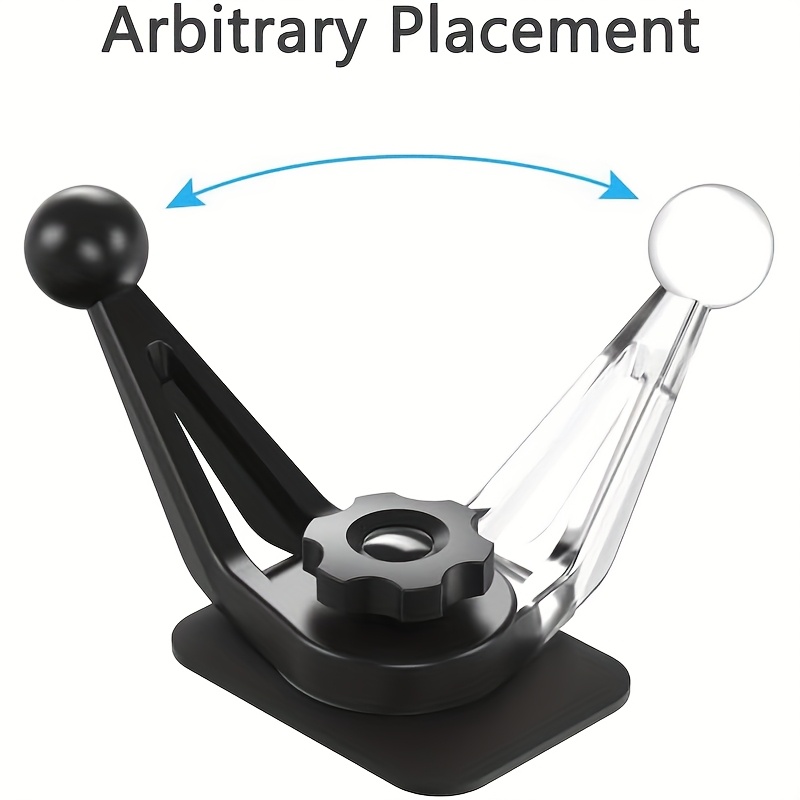 E-shop 17mm Kugel Klebehalterung für Auto Handy Kabelloses Ladegerät Klebeband Aufkleber 17mm Drehgelenk Ersatz Magnetische Halterung