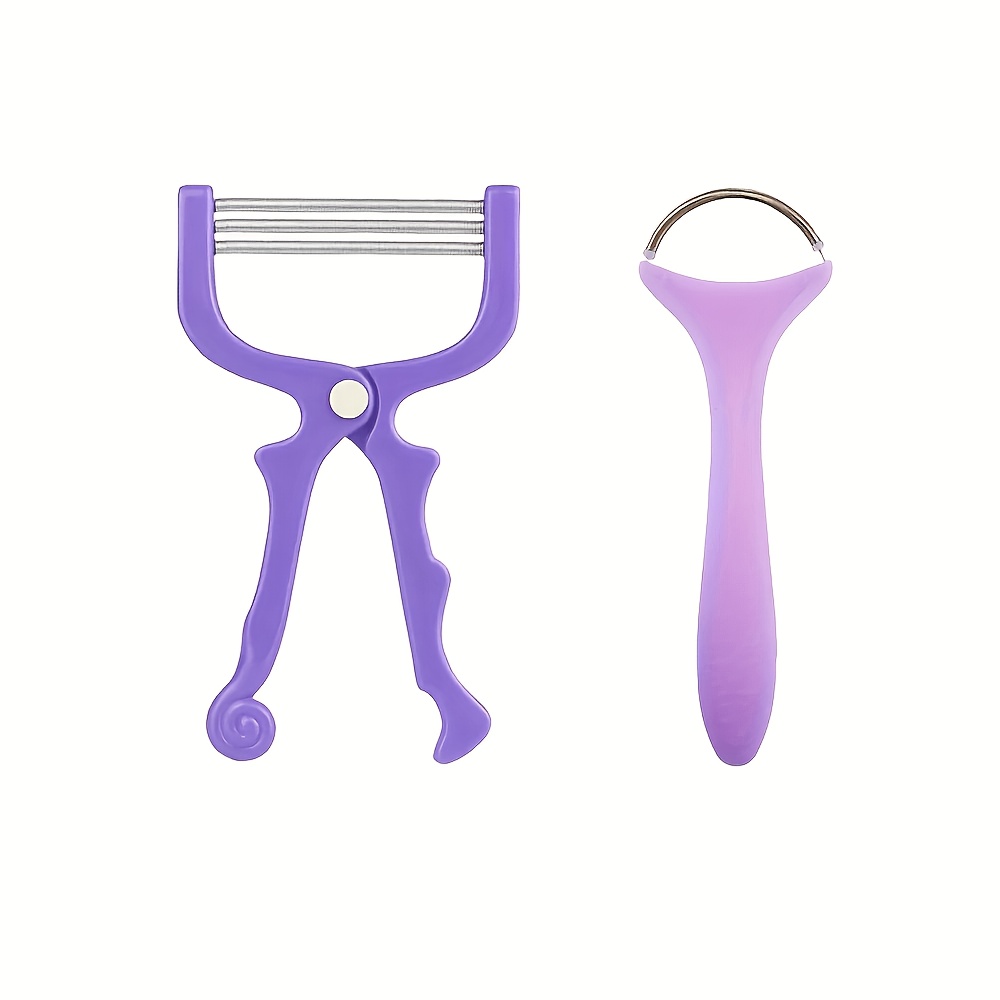 Image of 2 Portable Manual Hair Removers, Suitable For Face, Chin, Cheeks, And Upper Lip - Facial Hair Removal Tool