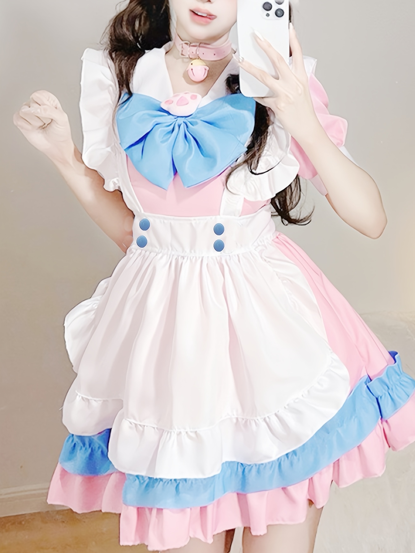 Women's Anime * Cosplay Dress - * & Blue Non-Stretchy Party Outfit with  Flared Skirt, Knee-Length Lolita Style Costume for Halloween * Themed  Events - ...