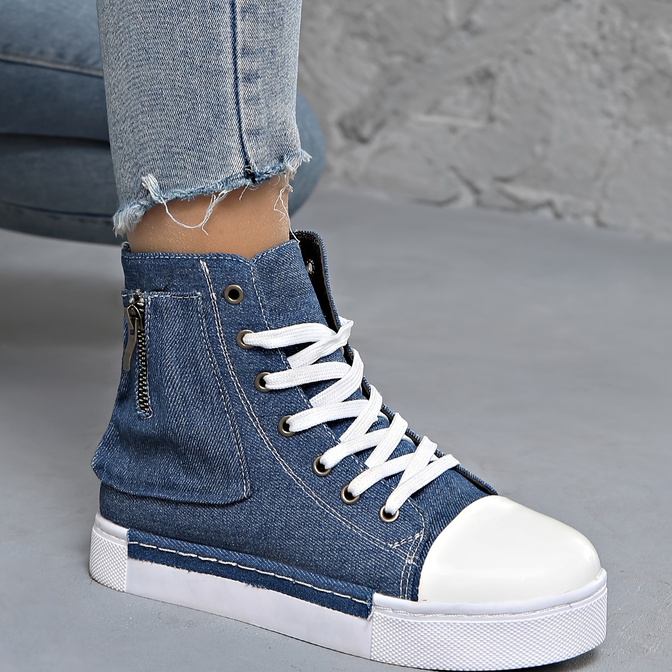 Women's High Top Sneakers.