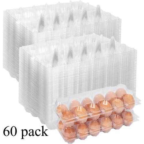 60 cartons à œufs en gros, 12 contenants à œufs pour œufs de poule, une duzaine de cartons à œufs vides pour ferme de à , affichage de marché commercial, 2x6 grilles