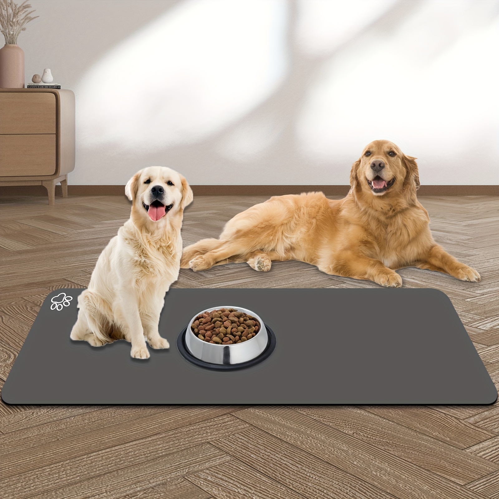 

Mezhobby Pet Feeding Mat, 39.3"x15.7" Dry Dog Mat For And Bowl, No Dog Dispenser Mat, Dog Accessories, Mat, Mat For Messy Drinkers