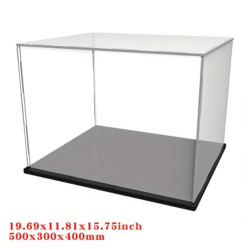 Image of Clear Acrylic Display Case Box Assemble Alternative Glass Case Plastic Dustproof Protection With Matte For Collectibles Memorabilia Organizing Toys Figurines(20x12x16inch; 50x30x40cm)