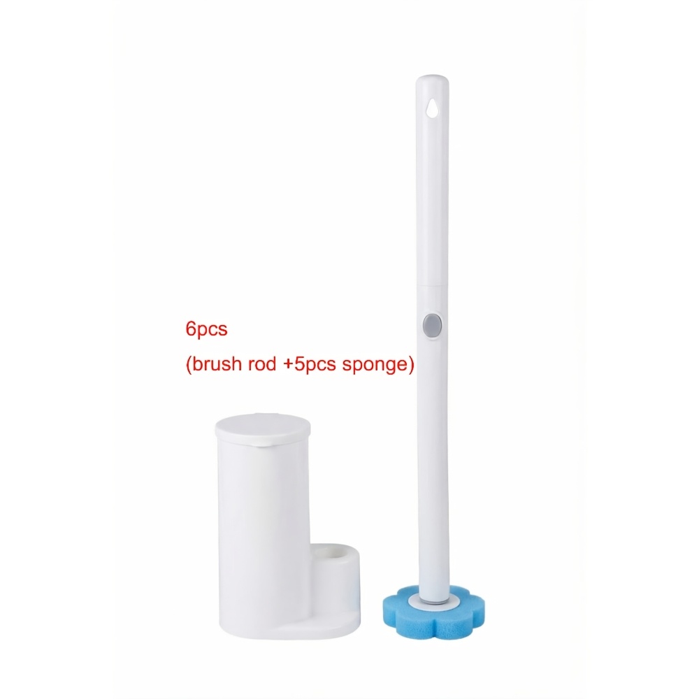 E-shop Griff-Toilettenbürste, Bürstenkopf-Set, Haushalts-Toilettenbürste, für Badezimmerreinigung, Reinigungsmittel, Reinigungszubehör, Toilettenbürste
