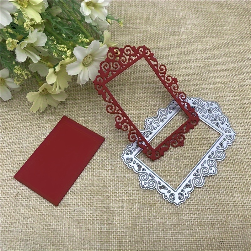 

1pc 2024 Metal Cutting Dies Stencils Scrapbook Cutting Die For Paper Card Making Scrapbooking Diy Cards Photo Album Craft Decorations Lace Border Metal Cutting Dies