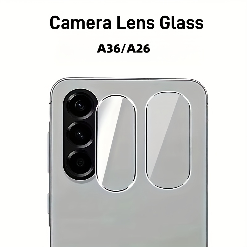 TEMU 2 Pezzi Protettore Fotocamera per for Samsung Galaxy A56 5G/A06/A16/W25/A26/A36 - HD , Anti-Graffio, Resistente agli Urto, Precisi, Compatibile