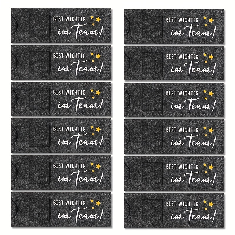 TEMU 6/12pcs " To " Chocolate Gift Set, Employee Retirement Present With Felt Box, Farewell Present, Team Appreciation Gift, Thoughtful Present,