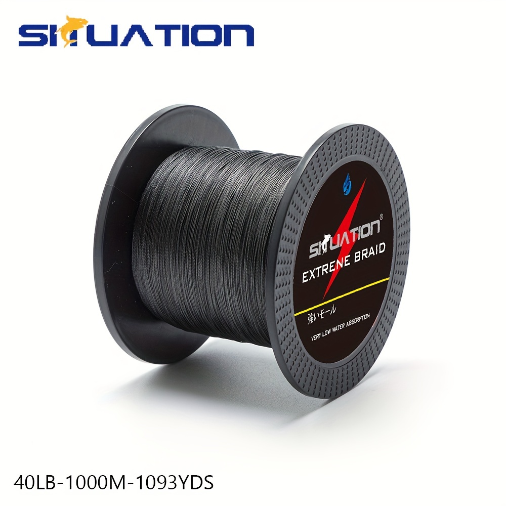 Image of Black, 1000 Meter Super Strong Fishing Line, Sea Fishing Line, 15 Lb Tensile Carbon Fiber Line, 12 25 40 60 80 100 Lb Smooth Long Cast