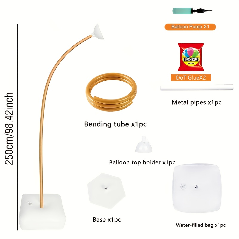 -inch Balloon Arch, A Semi-arch Balloon Stand With A Base, Perfect For Decorating Wedding And Birthday Parties With Balloon Columns(no Balloons Included)