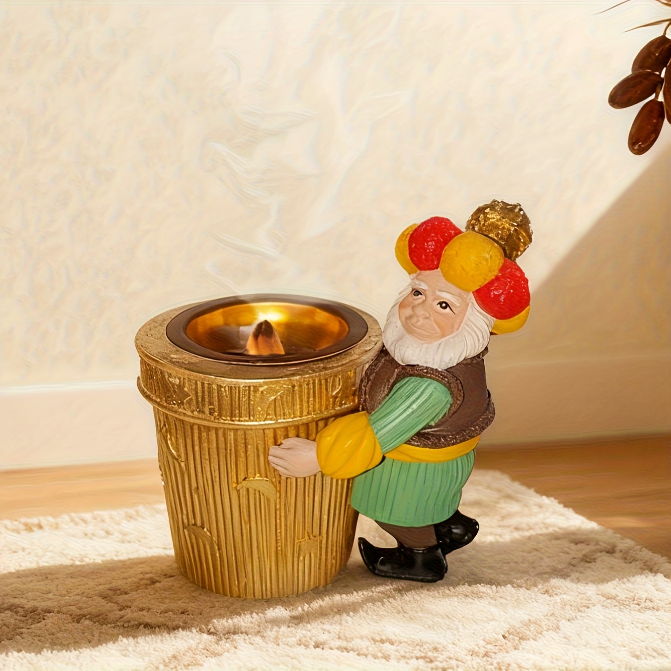 1pc handcrafted  ern figure resin sculpture incense holder hand painted hand made   statues for home garden art ramadan easter christmas thanksgiving gifts no scent burner only durable resin cultural decor Product details 1