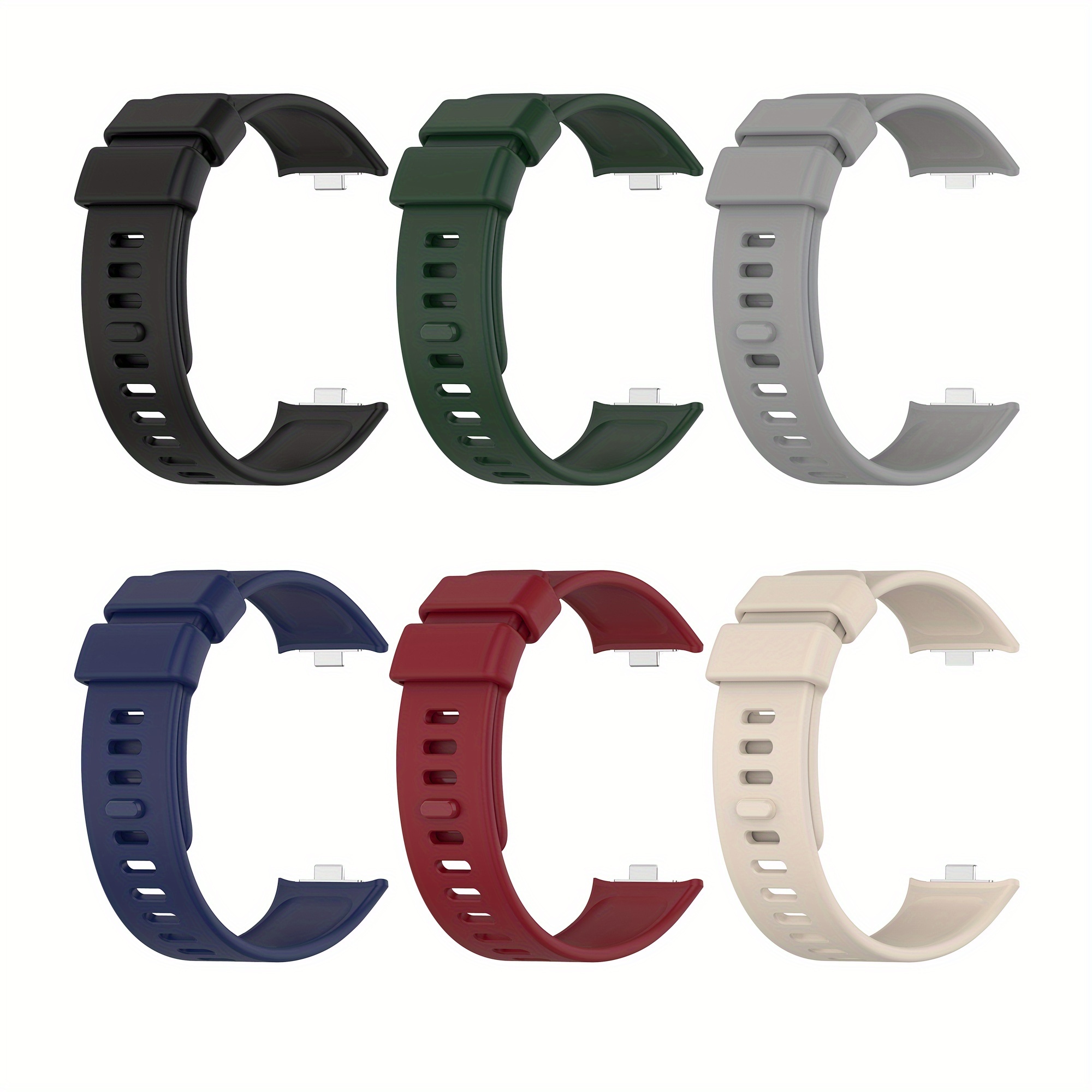 TEMU Lot de 6 bracelets et élégants, adaptés pour Xiaomi Redmi Watch 5 et Xiaomi Redmi Watch 4, bracelet de sport respirant, adaptés pour Xiaomi Band