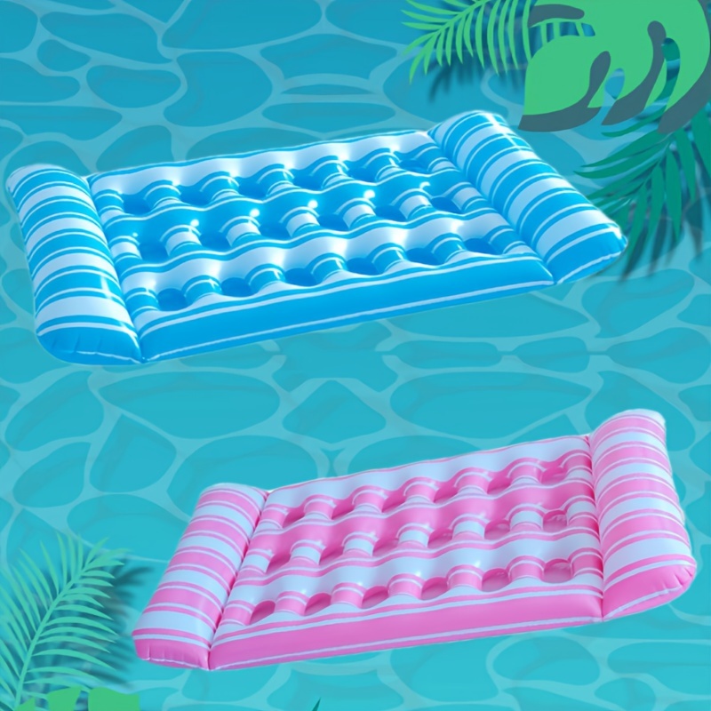 

Adult Pvc Inflatable Pool Lounger With 18 Cup Holders - Perfect For Easter, Valentine's Day & More Pool Lounge Float Pool Inflatable For Adults