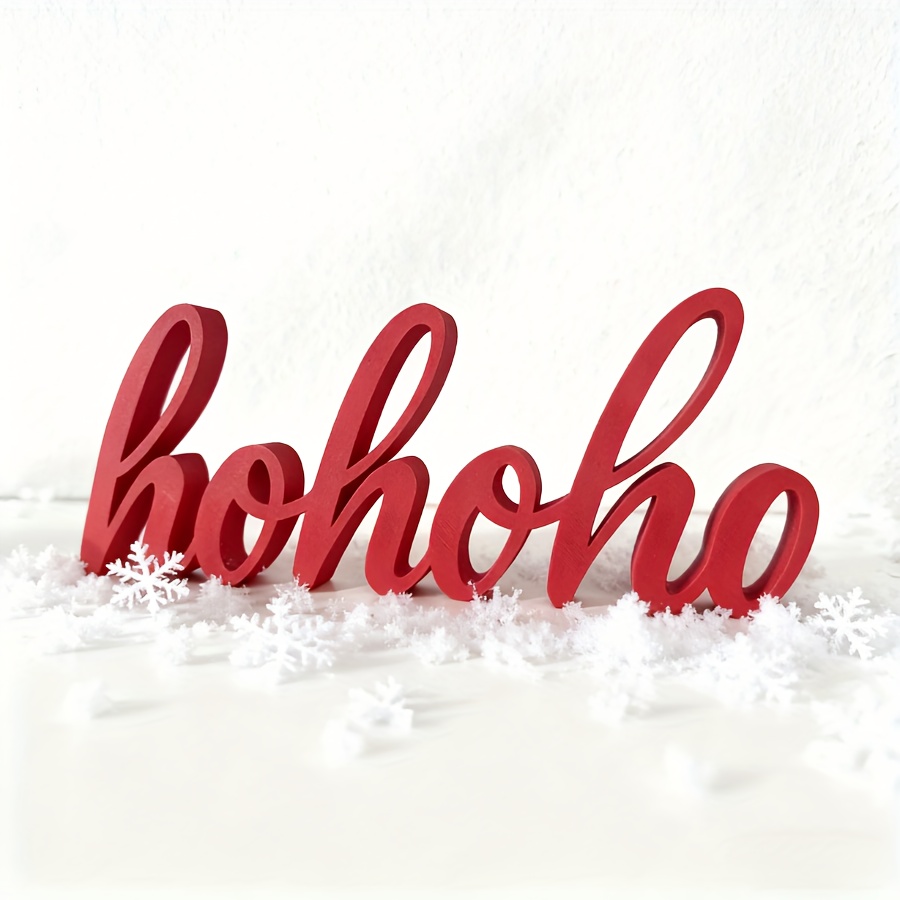 TEMU [ Christmas Ornament] Christmas Letter Decor For Home | Edition Christmas , Festive Atmosphere | High-quality Material, Smooth And Delicate