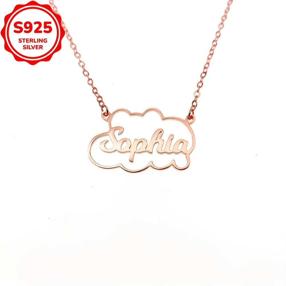 Custom-Made 4G925 Pure Silver Choker Necklace