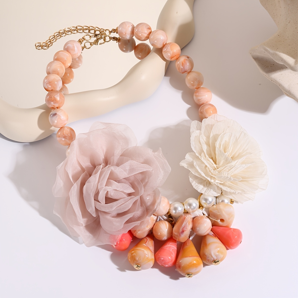 TEMU Collana con design , di , circonferenza regolabile, adatta a diverse misure del , vestibilit� e aderente, stile retr簷, l'eleganza dell'outfit,