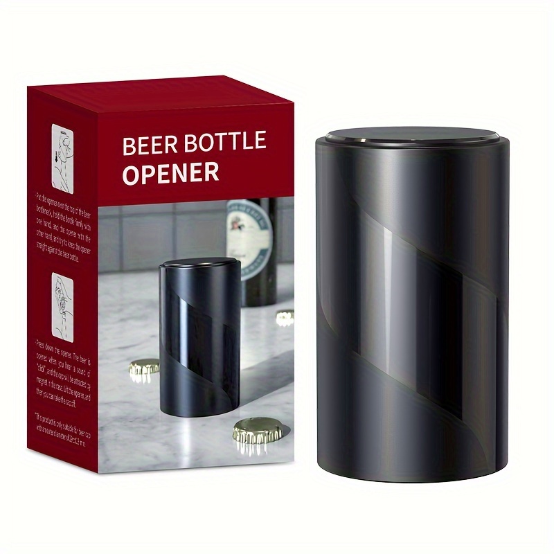 Push Down-pop Off Beer Bottle Opener, Automatic Bottle Cap Opener, Soda And Beer Cap Remover, Portable Pop The Top Bottle Opener For Camping Party