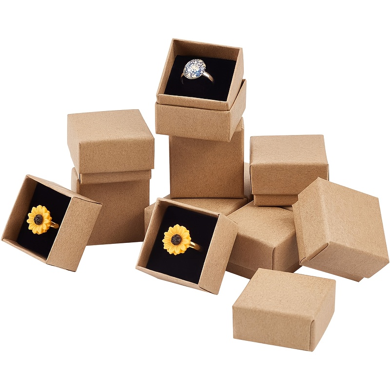 24-Pack Ring Gift Boxes with Foam Inserts, 1.5x1.5x1.18 Inches