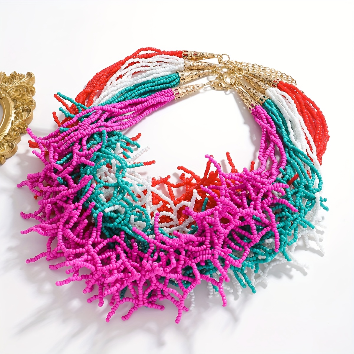 Bohemian Handmade Irregular Design Chain Necklace