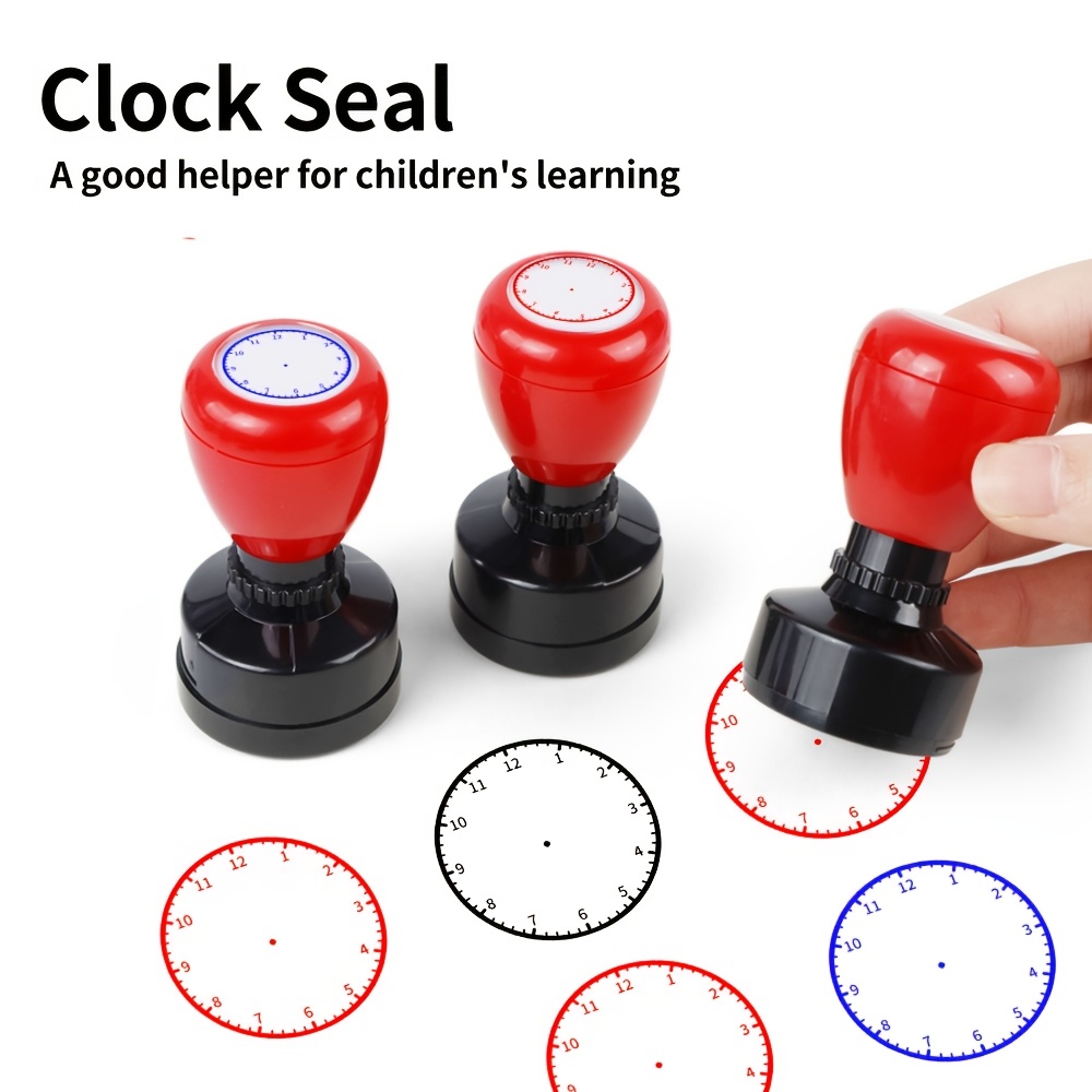 

's Time Stamp, Learn Time By Looking At Pictures, Use Stamps For School Students And Teachers' Clocks