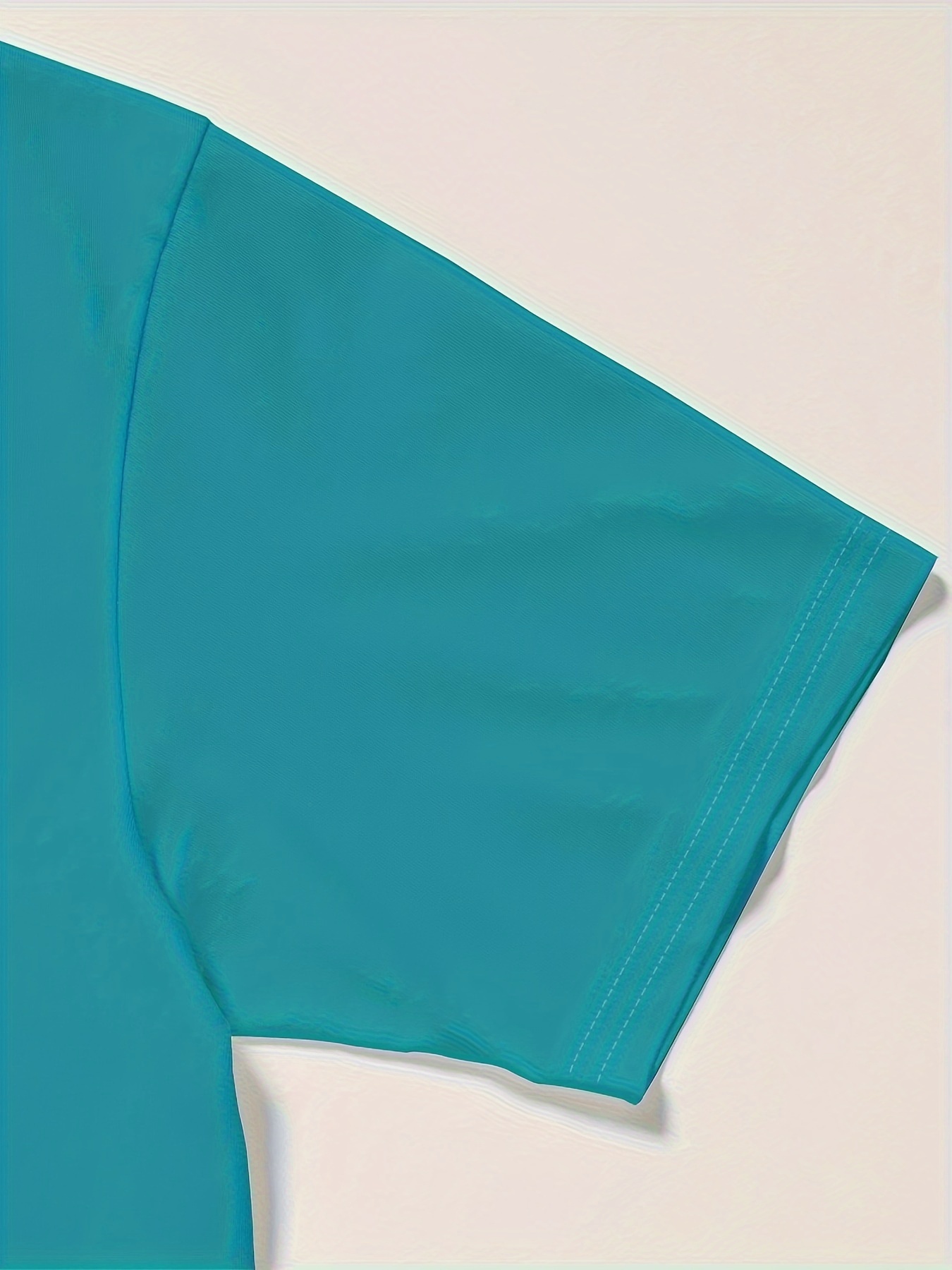 Men's Running Animal Pattern Color Blocking Short Sleeve Crew Neck T-shirt For Summer, Casual Comfy Tee As Gift