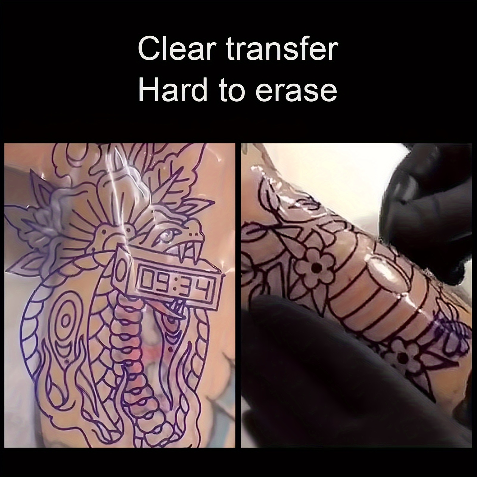 100pcs hd tattoo transfer paper clear stencil copier for easy tattooing   compatible with tattoo supplies ideal for beginners and professionals stencils reusable