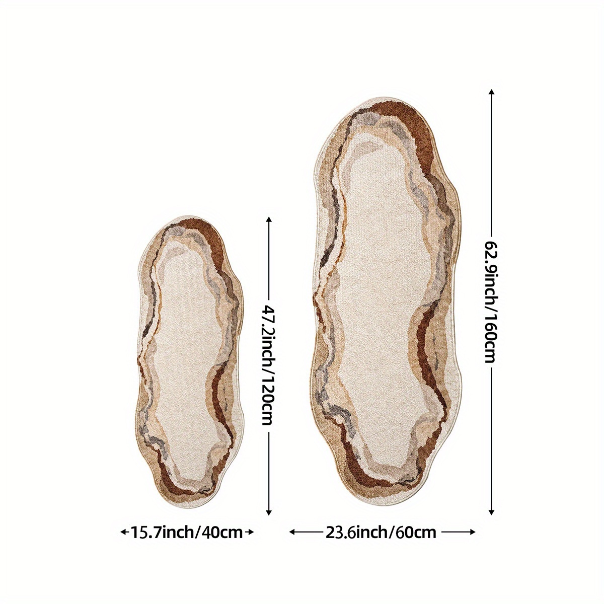 long rectangular mat for   soft carpet printed minimalist irregular bedside rug for home decoration Product details 5