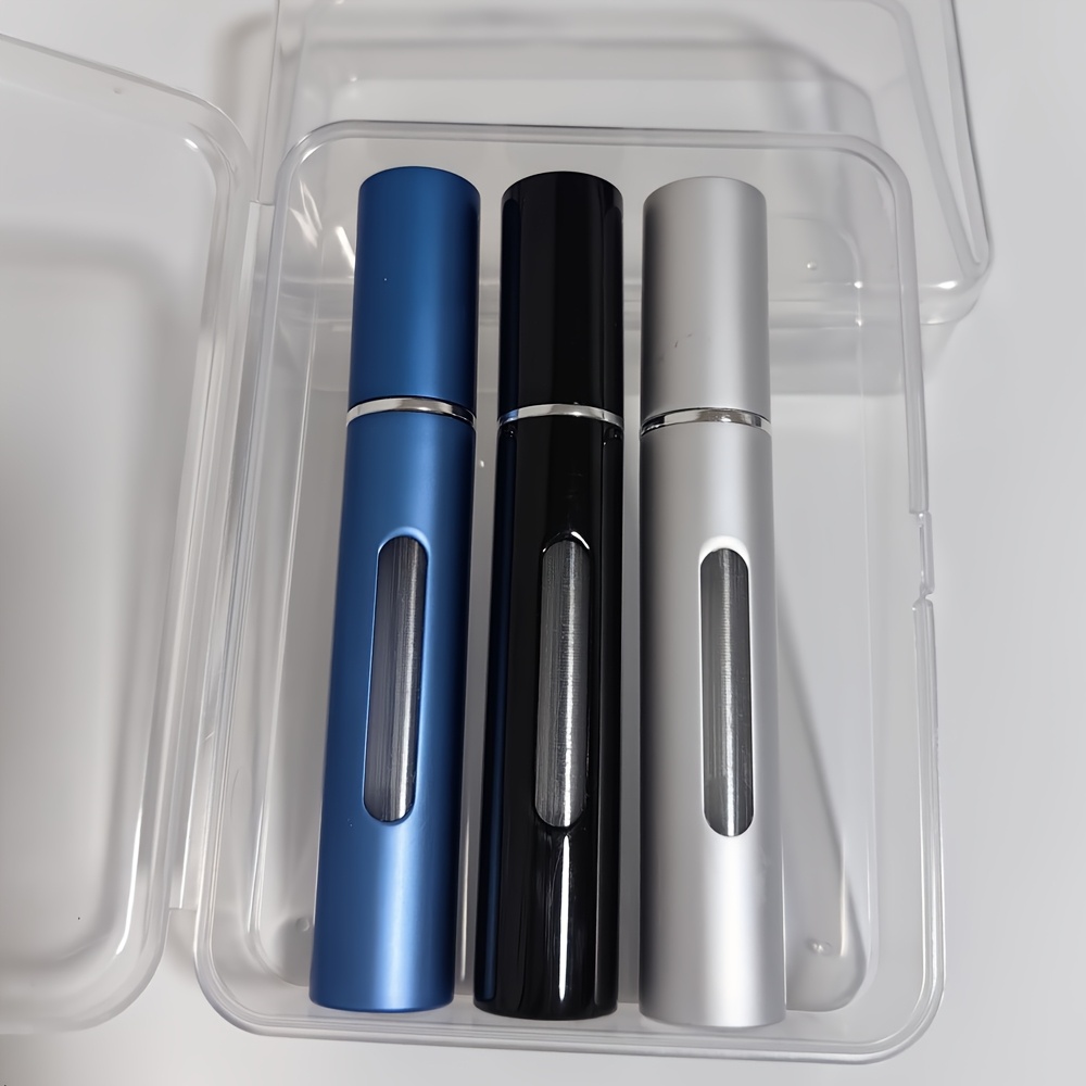 Image of 3pcs 10ml/0.34oz Nano Nozzle Bottom Filled With Perfume, Essential Oils, Skincare Bottle Spray Bottle Travel Supplies/personal Care Dual-use Empty Spray Bottle