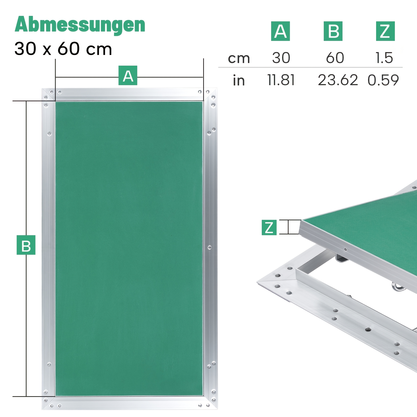 Inspection Hatch With Aluminum Frame, Gk Insert, Drywall Inspection Door