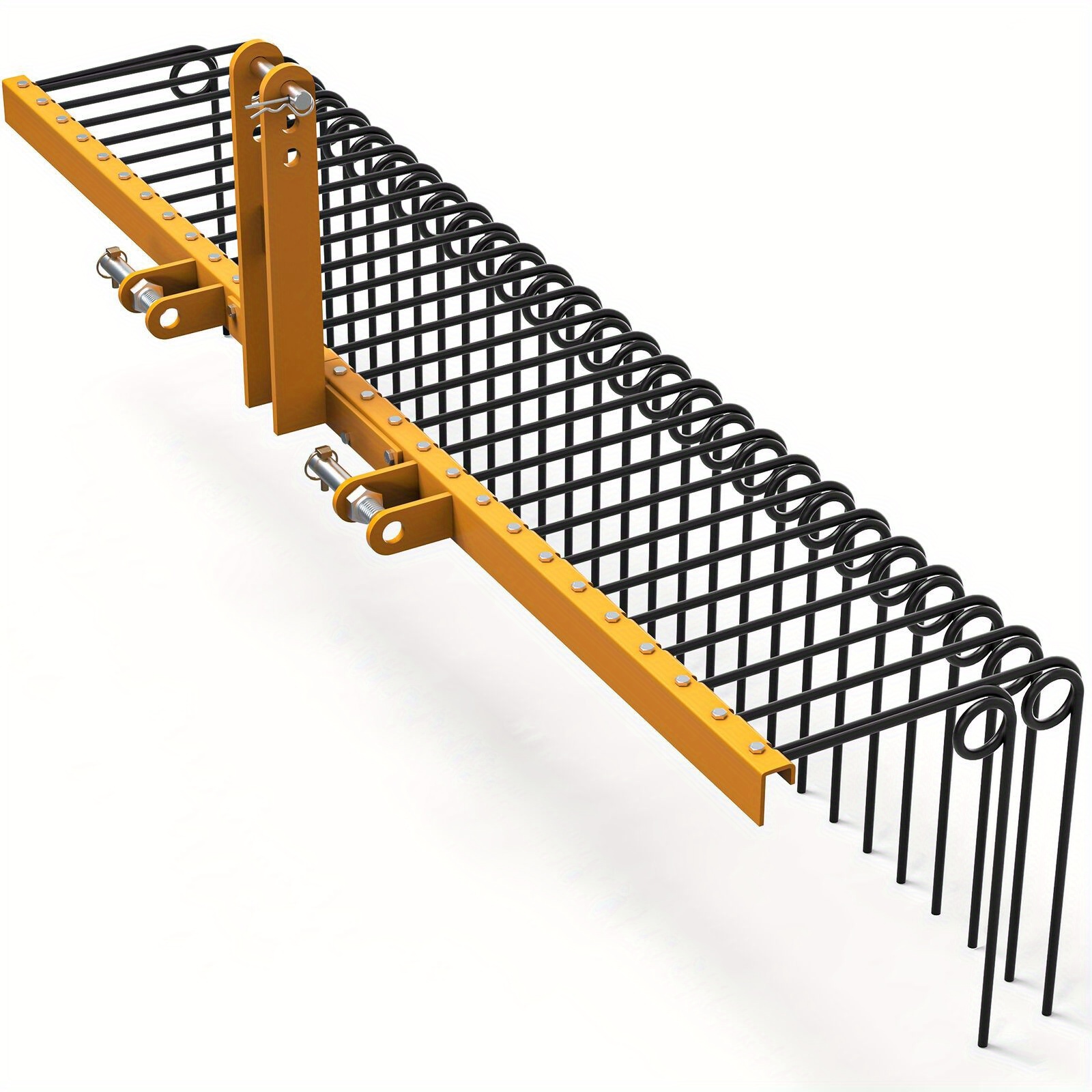 TEMU 60 In 3 Point Rake Rake Attachment For Cat- 0 & Cat- 1 Tractor Steel