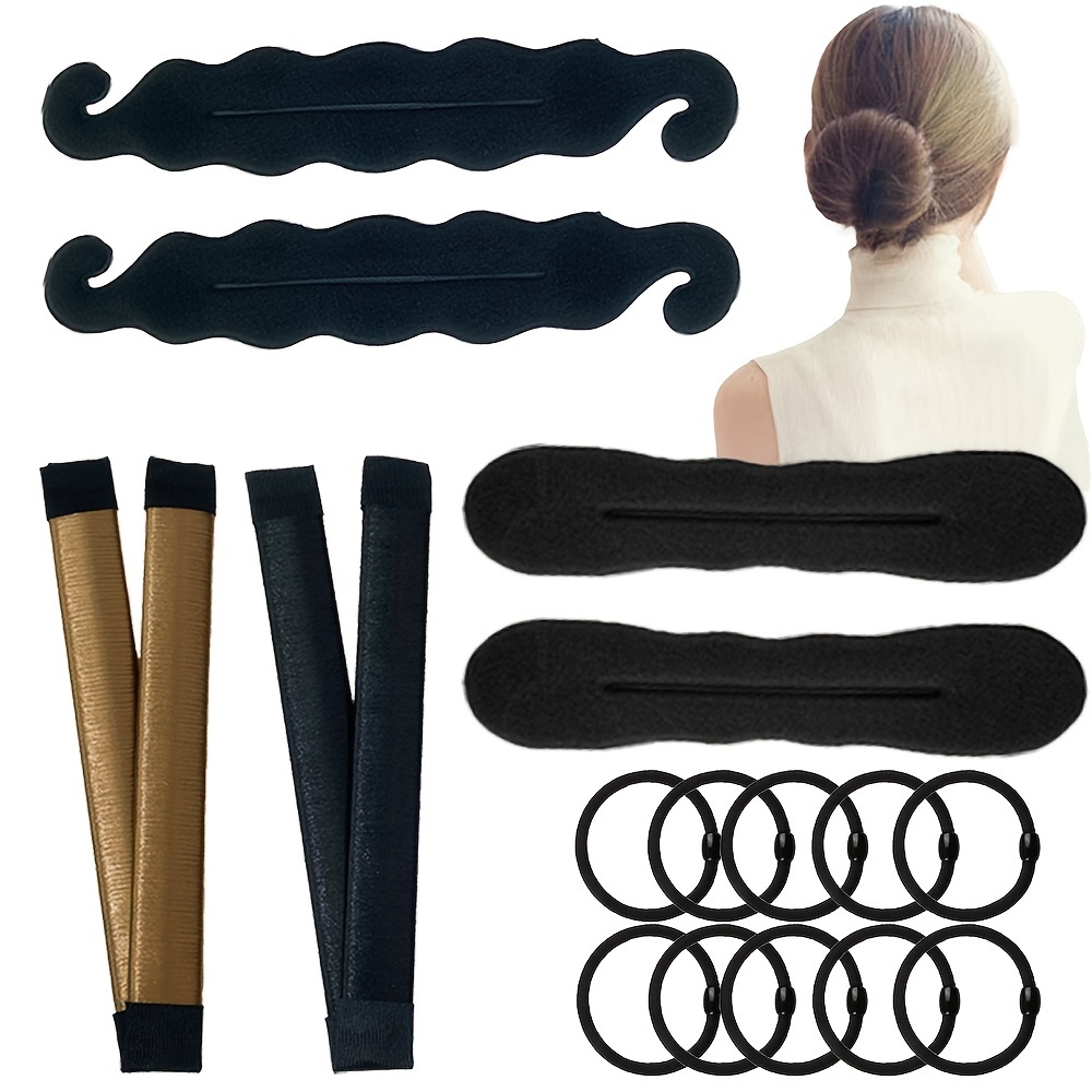 

16pcs Bun And Styling Women's Set 4pcs Foam Bun Styling 2pcs Bun 10pcs