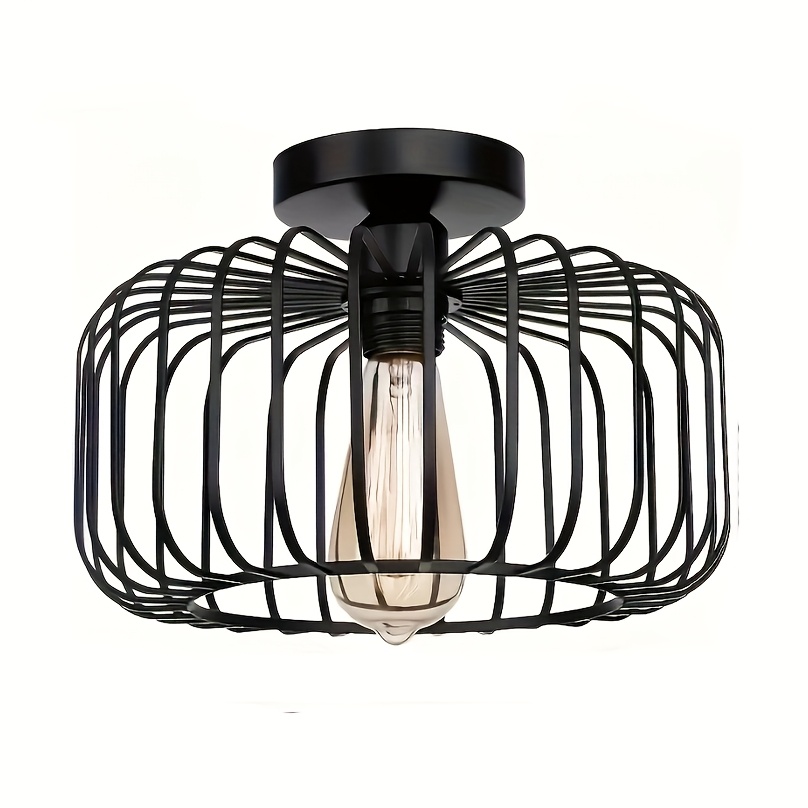 Modern Black Ceiling Light with E27 Socket