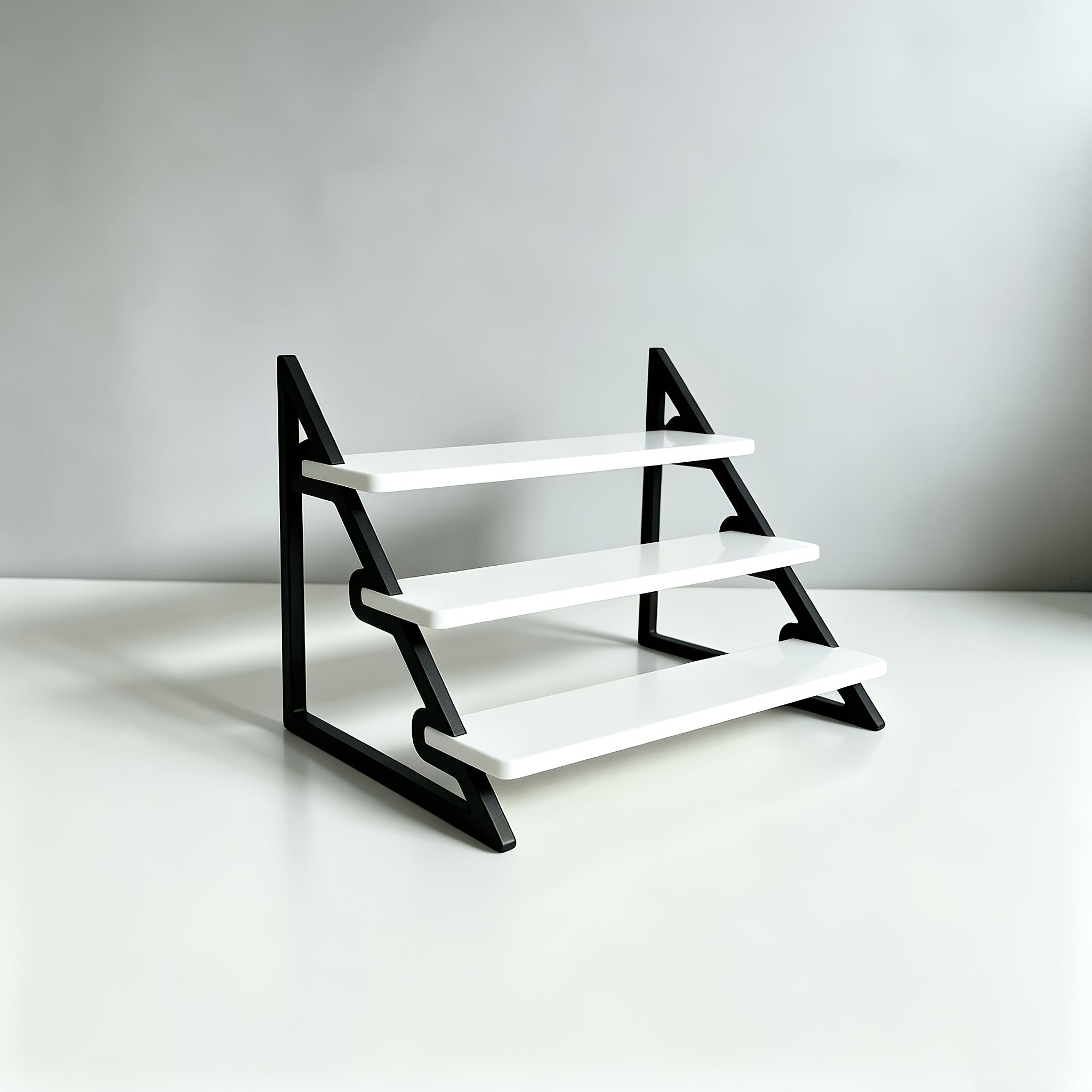 TEMU 3-tier Stepped Desktop Display Stand, Jewelry Display Table, Length 20cm/7.87 Inches, Suitable For Small Item Display, Jewelry Tower, Jewelry