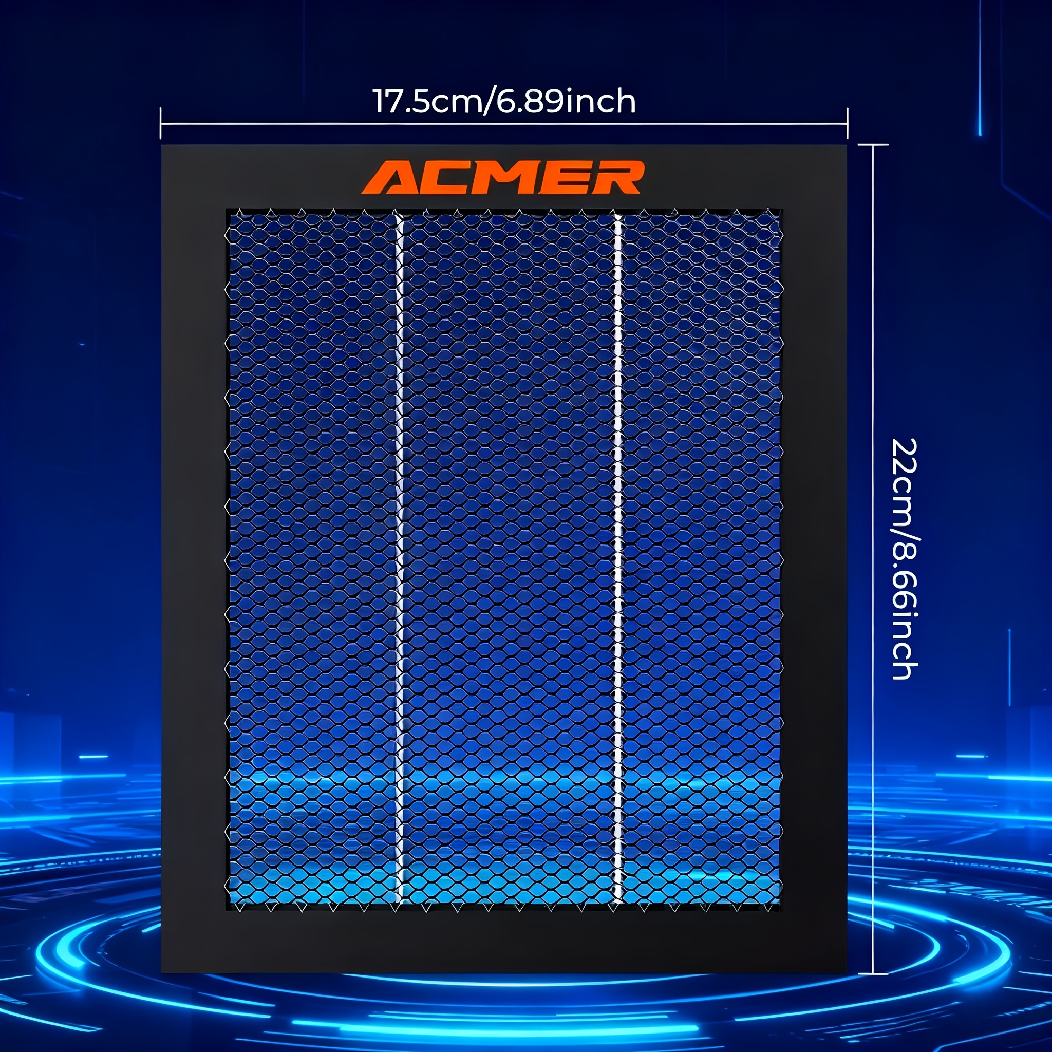 Acmer Stainless Steel Laser Engraving Honeycomb Bed: 220x175mm Cutting Area, 260x215mm Work Platform For Small Laser Engravers