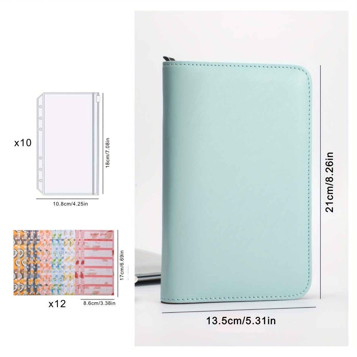 Image of Zipper Storage Plan Book, Suitable For Storage Plans, Equipped With 10 Zipper Pockets And 12 Plan Sheets