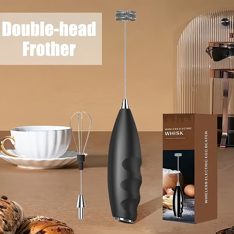 mini batidora el ctrica port til de 1w funciona con   a pl   abs   2 accesorios de   ideal para cocina   espumadora para crema y huevos sin   a   0