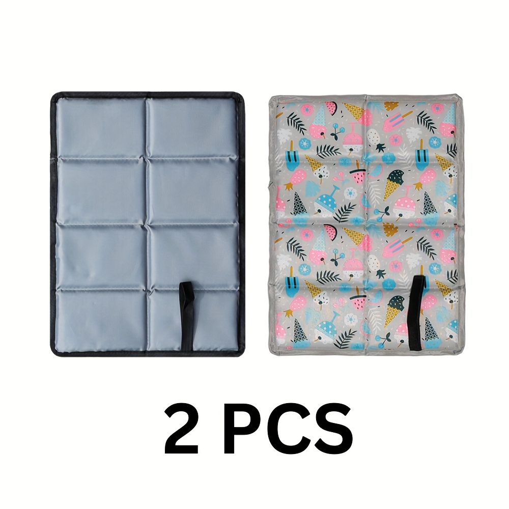 E-shop 2er-Pack Tragbares Faltbares Sitzkissen | Oxford-Gewebe Matte mit Schaumstoffpolster für Camping, Picknick, Wandern, Strand, Stadion,
