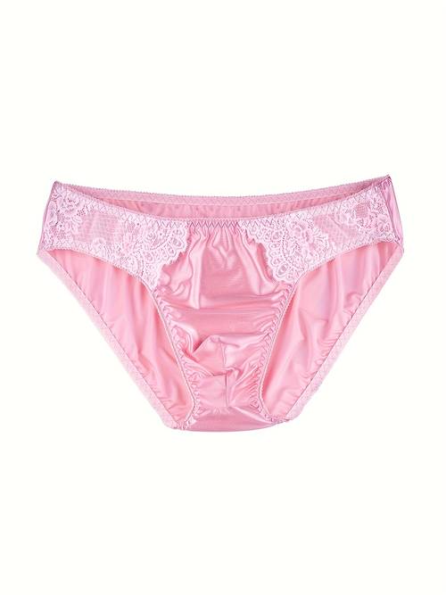 glossy mens briefs lace splice underwear low male u convex pouch underpants breathable man bikini panties smooth