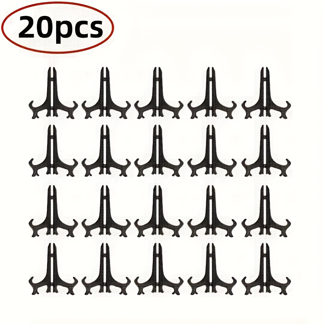 TEMU 20pcs Retro Plastic Card Holders & Picture Frame Display Stands - Foldable Suitable For, Photo , Photo Frames, Banquet Table Centerpieces, Party