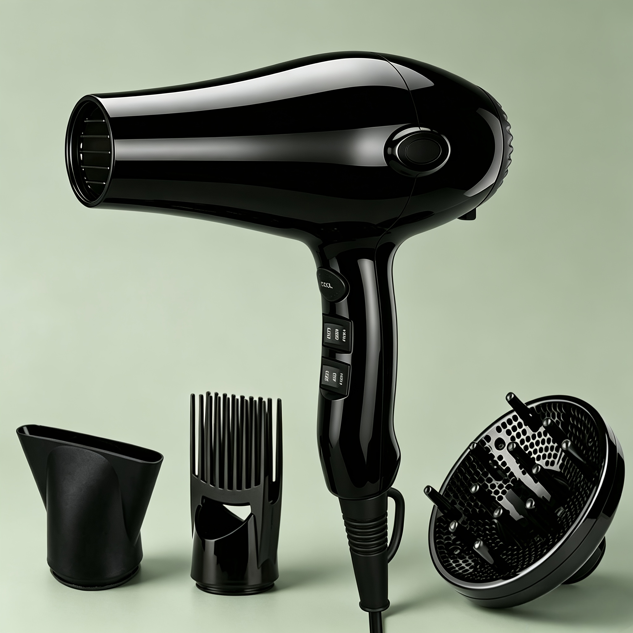 TEMU Sèche-cheveux compact et léger, 1875W, sèche-cheveux ionique professionnel de salon, 2 vitesses, 3 réglages de chaleur, bouton froid,