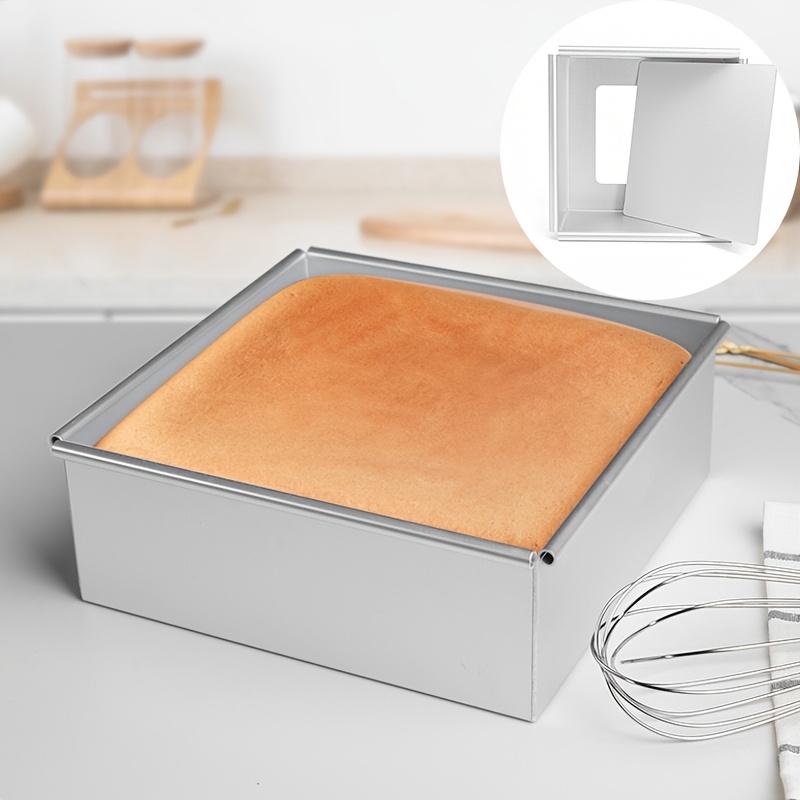Bread Square Cake Tin Sizes Bakemaster Non-Stick Loose Base Square