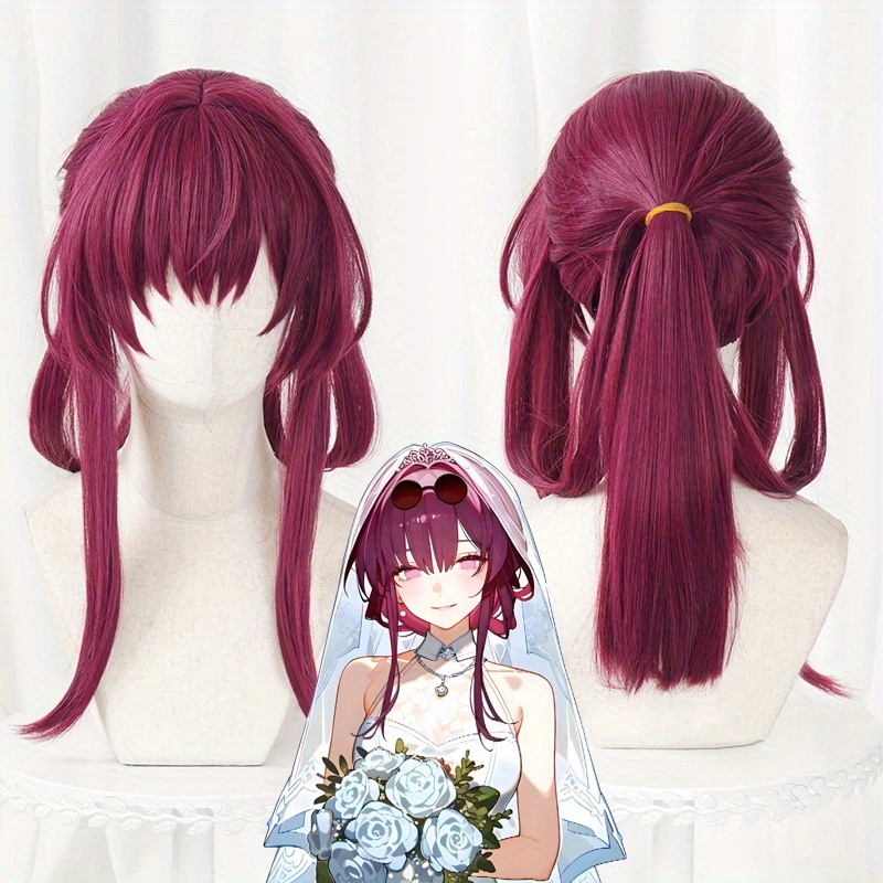 Brown And Burgundy Ombre Anime Wig 1b/30 Brown Color 4x4 Lace