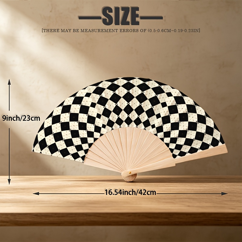 TEMU [" Pieghevole in Legno da 23 cm] Pieghevole Ondulato a e , Portatile in Legno, per da Festa, Decorazioni per la Casa, da Spiaggia per Viaggi ,
