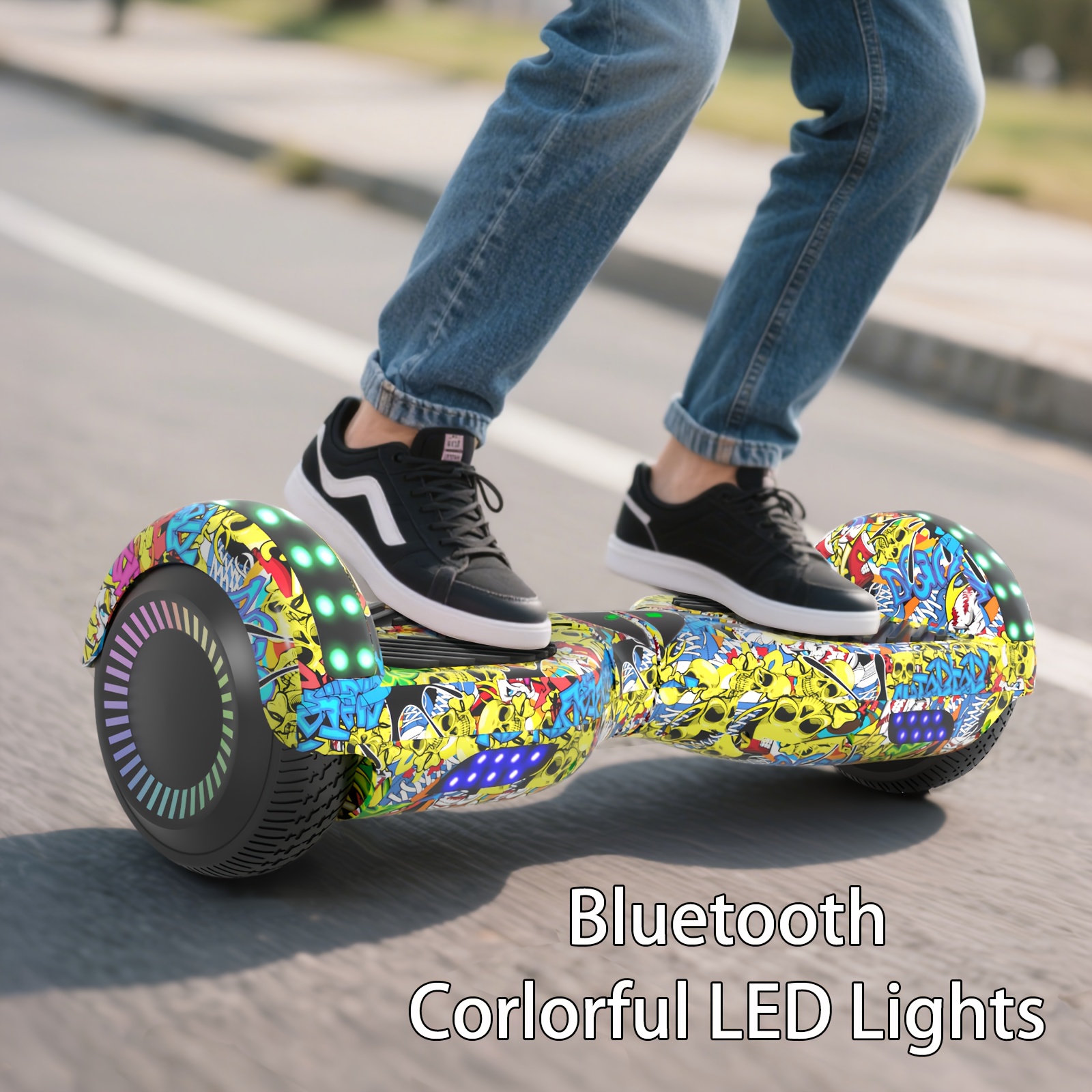 300W 7.5MPH Hoverboard for Kids, 7.5 Mile Range, 3H Charge, 6.5