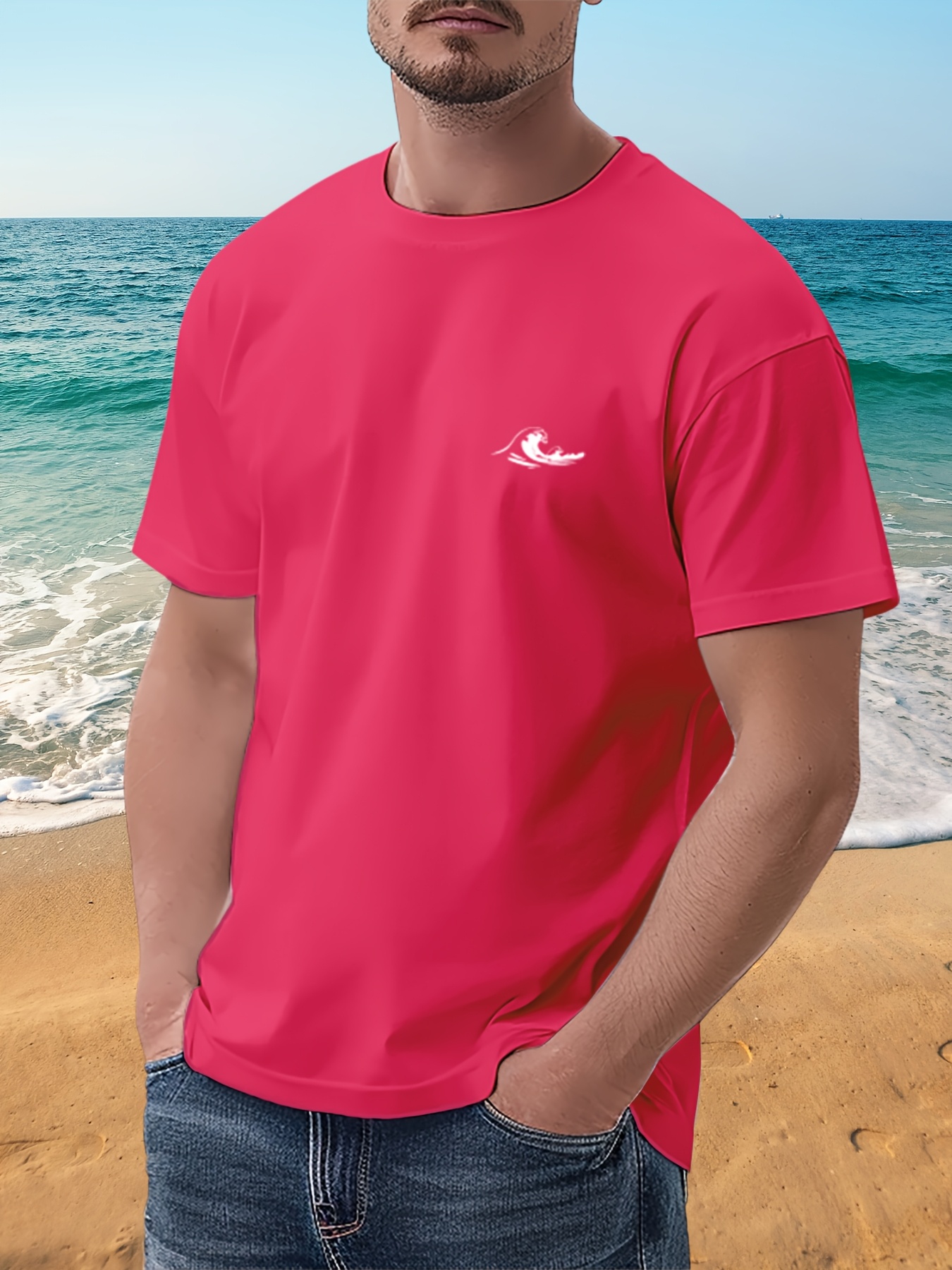 Wave 180G Men's Short-Sleeve Printed T-Shirt