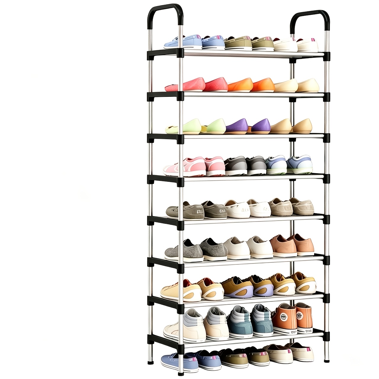 TEMU Étagère à chaussures en /8, Meuble à chaussures de rangement, Meuble à chaussures , Tour à chaussures étroite et durable, Étagère à chaussures