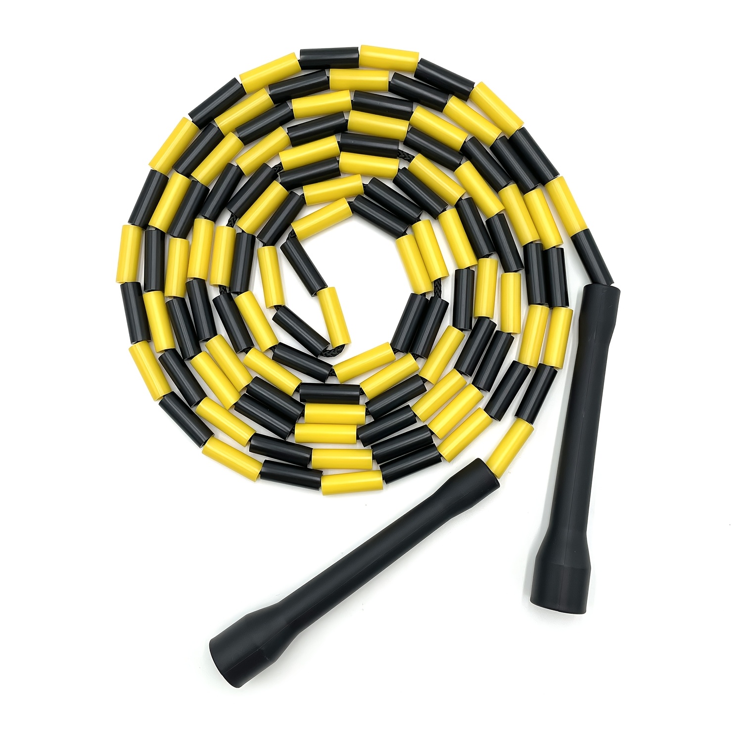 Image of Professional Beaded Jump Rope - Adjustable With Durable Handles & Shatterproof Beads For Fitness Training, Perfect Addition To Your Exercise Equipment | Segmented Jump Rope