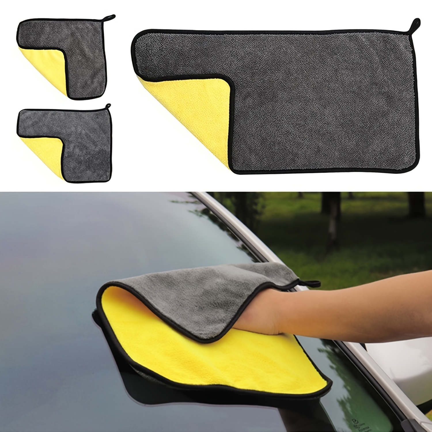 1/5/10pcs Extra Soft Car Wash Microfiber Towel, Car Cleaning Drying Cloth Car Care Cloth Detailing Car Wash Towel Never Scrat