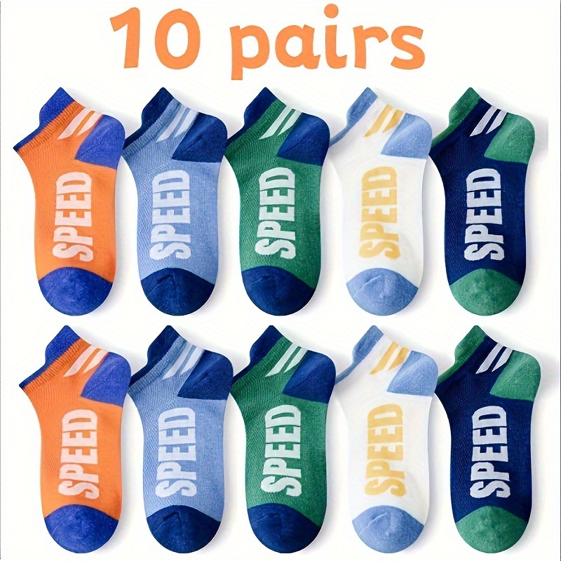 S74 Pairs Of Boys' Spring Summer Autumn New Mesh Breathable Children's Socks