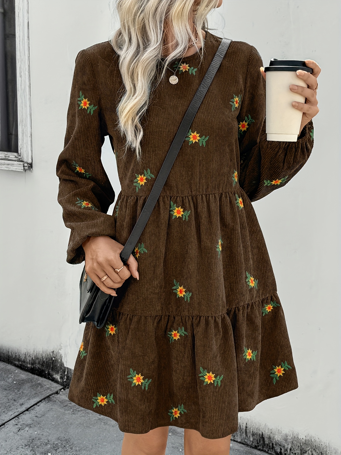 cord dress sold on Temu Japan