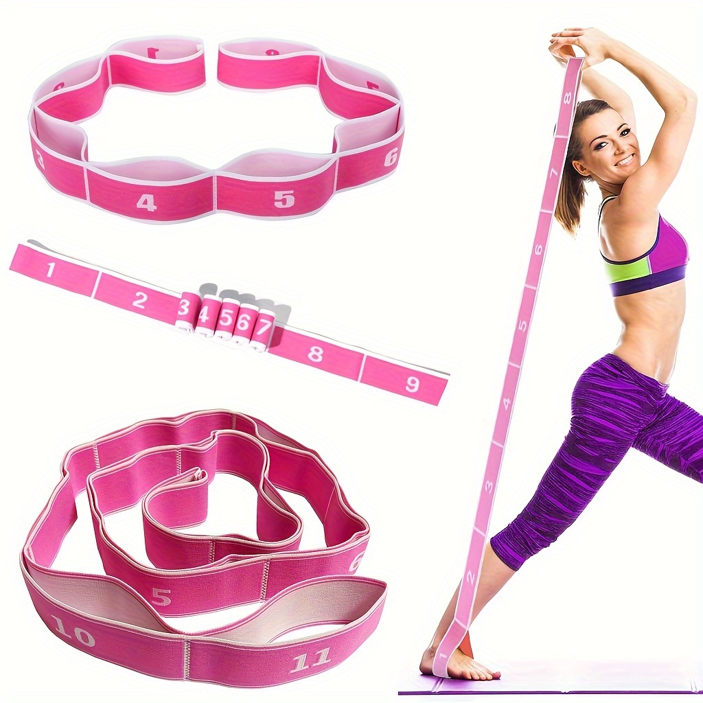 Stretching Band, Stretch Band Exercise Band With 11 Loops, Yoga Stretch  Belt, Easy To Wear And Highly Elastic Resistance Bands, Deal For Yoga